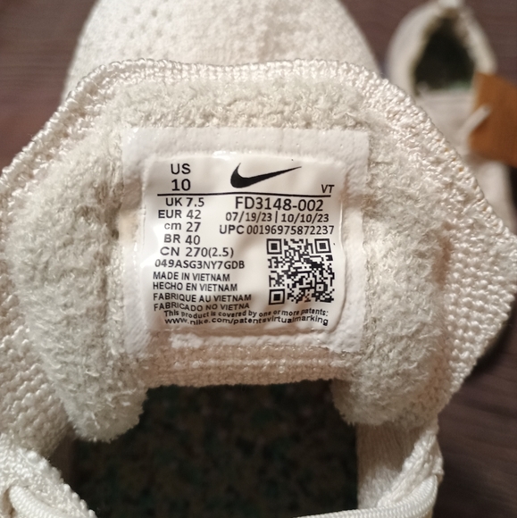 Nike Air Vapormax 2023 Flyknit phantom metallic/silver/multi women sz 10 - Picture 5 of 7